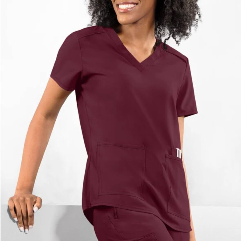 Med Couture Plum/Wine Color Scrub Set